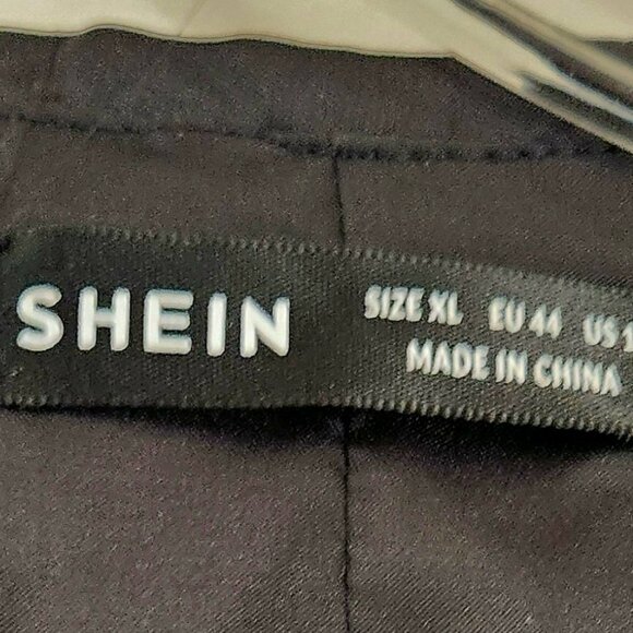 Shein BAE Open Front Contrast Fuzzy Sequin Coat. XL. NWOT - Picture 8 of 10